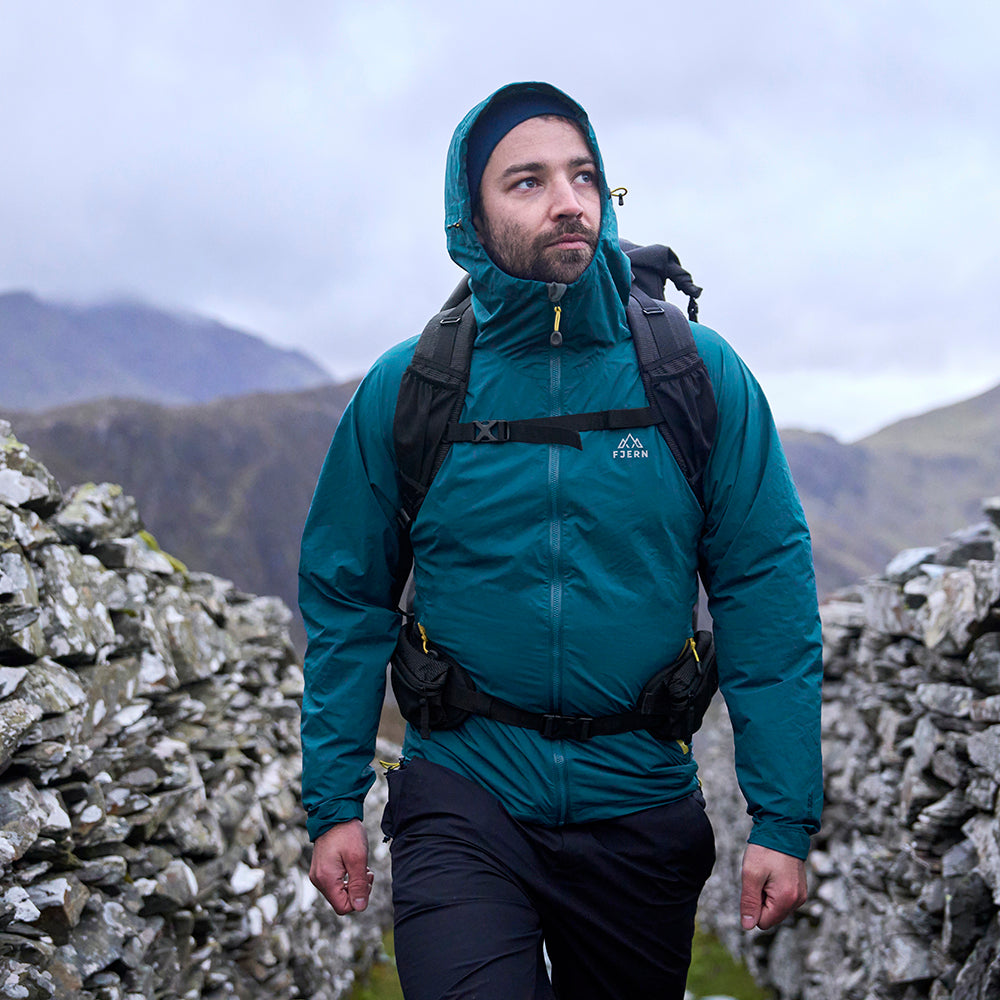 Mens Aventyr 2.5L Waterproof Packable Jacket (Poseidon)