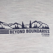 Mens Beyond Boundaries Merino Blend T-Shirt (Mist Grey Melange/Navy)