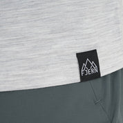 Mens Beyond Boundaries Merino Blend T-Shirt (Mist Grey Melange/Navy)