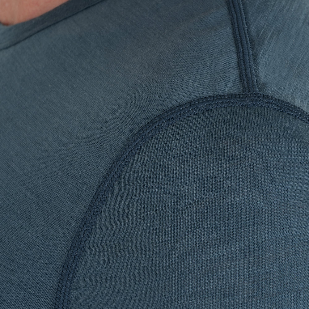 Mens Beyond Boundaries Merino Blend T-Shirt (Orion Blue/Lime)