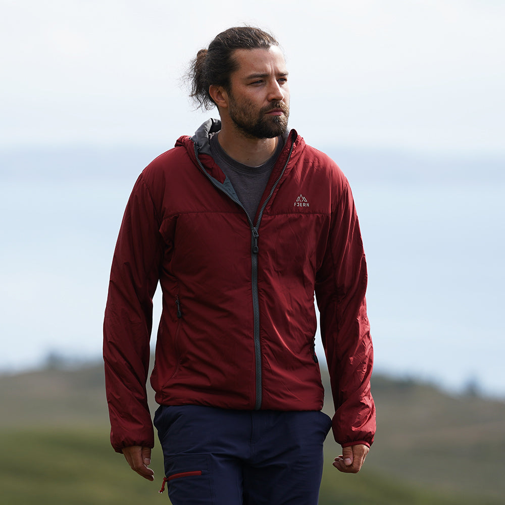 Fjern Mens Breen II Active Jacket (Rust/Charcoal)