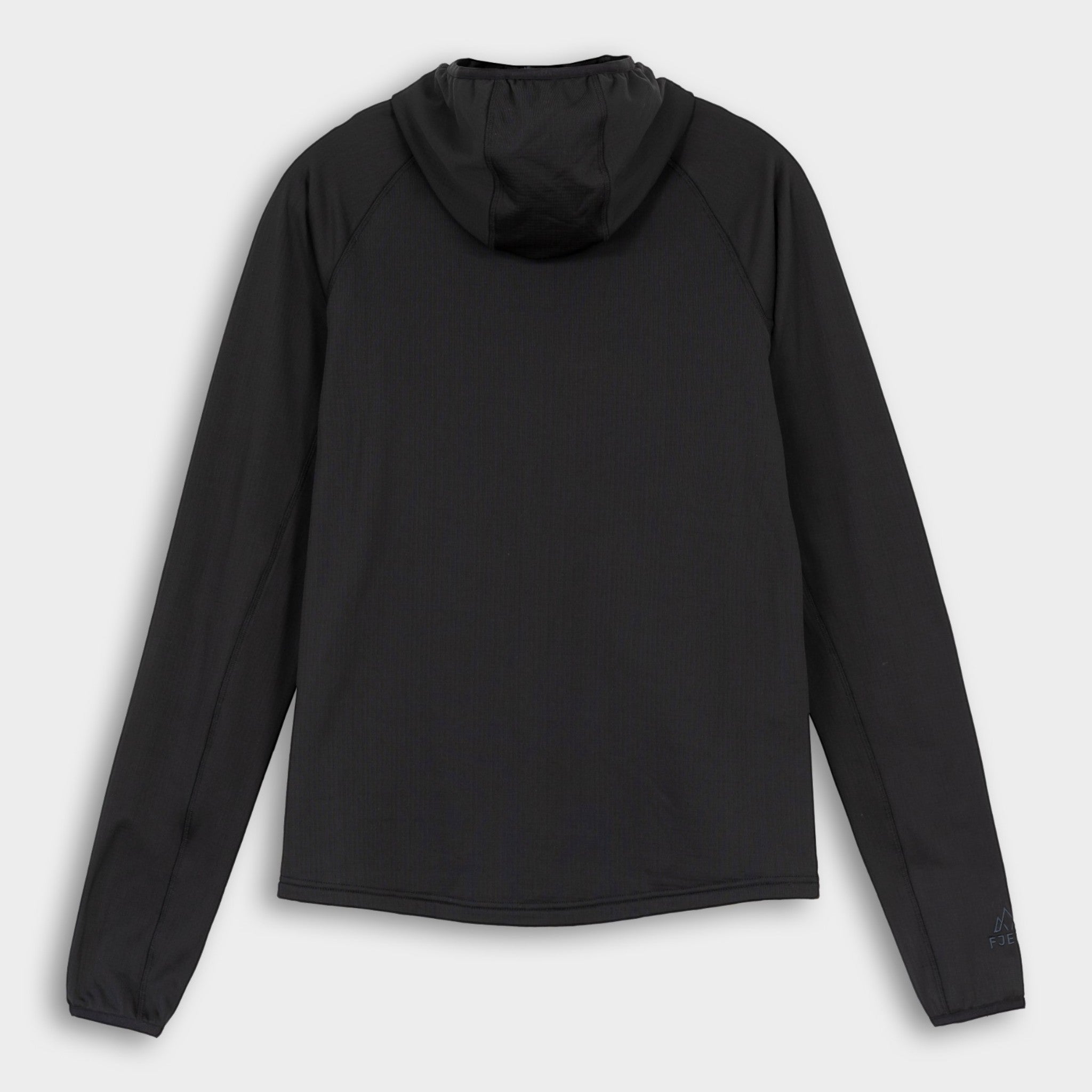 Mens Bresprekk II Hooded Full Zip Grid Fleece (Black/Storm)