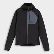 Mens Bresprekk II Hooded Full Zip Grid Fleece (Black/Storm)