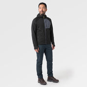 Mens Bresprekk II Hooded Full Zip Grid Fleece (Black/Storm) ✦AI