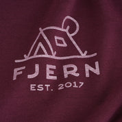 Mens Camping Merino Blend T-Shirt (Aubergine/Chalk)