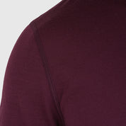 Mens Camping Merino Blend T-Shirt (Aubergine/Chalk)