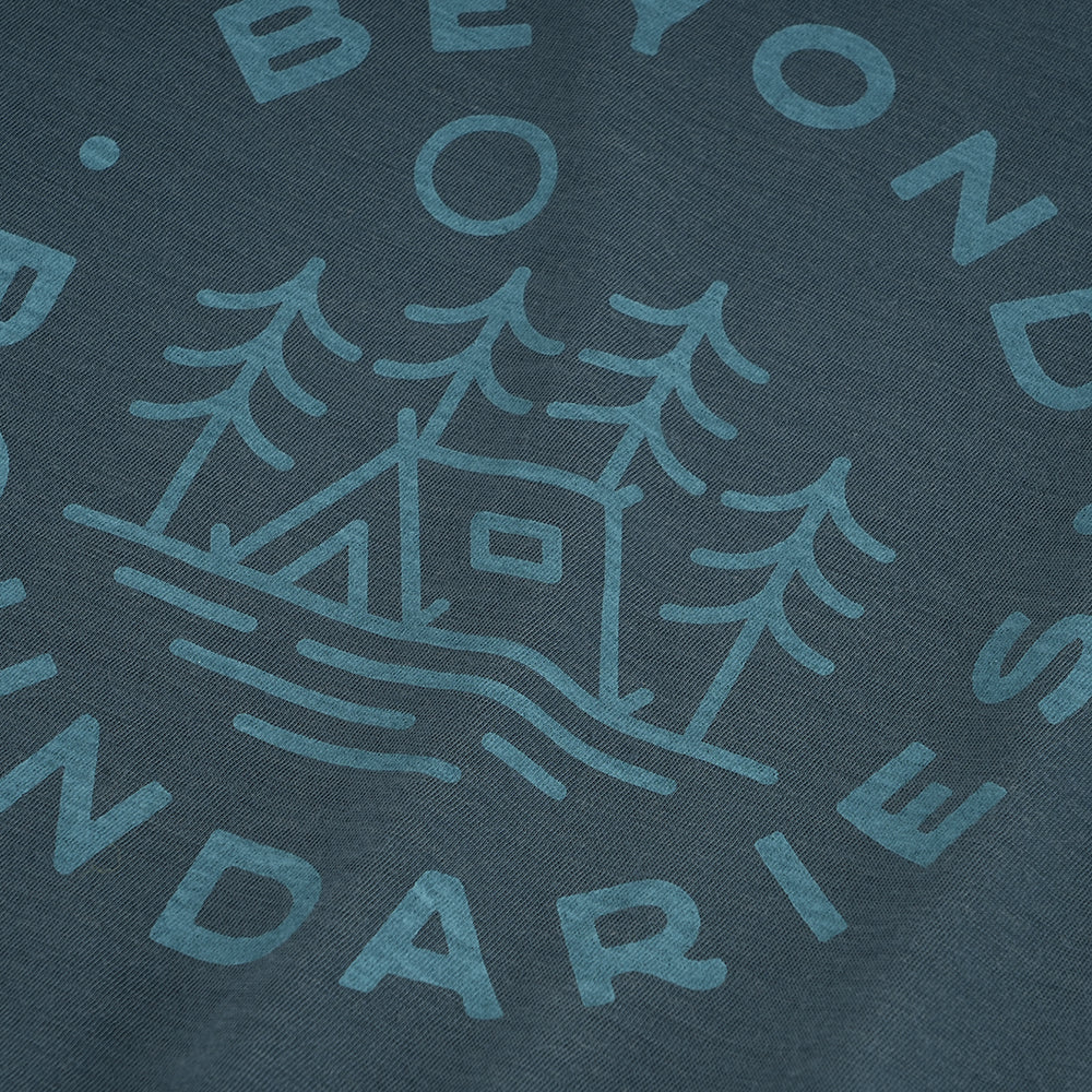 Mens Camping Merino Blend T-Shirt (Orion Blue/Mineral Blue)