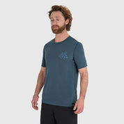 Mens Camping Merino Blend T-Shirt (Orion Blue/Mineral Blue)