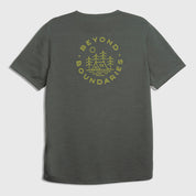 Mens Camping Merino Blend T-Shirt (Urban Chic/Lime)