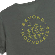 Mens Camping Merino Blend T-Shirt (Urban Chic/Lime)