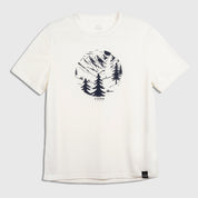 Mens Catch The Wild Merino Blend T-Shirt (Chalk/Navy)