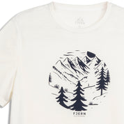 Mens Catch The Wild Merino Blend T-Shirt (Chalk/Navy)