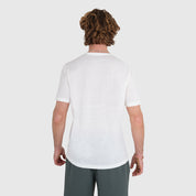 Mens Catch The Wild Merino Blend T-Shirt (Chalk/Navy)