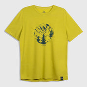 Mens Catch The Wild Merino Blend T-Shirt (Lime/Petrol)