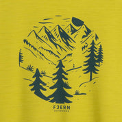 Mens Catch The Wild Merino Blend T-Shirt (Lime/Petrol)