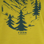 Mens Catch The Wild Merino Blend T-Shirt (Lime/Petrol)