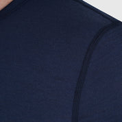 Mens Catch The Wild Merino Blend T-Shirt (Navy/Mineral Blue)