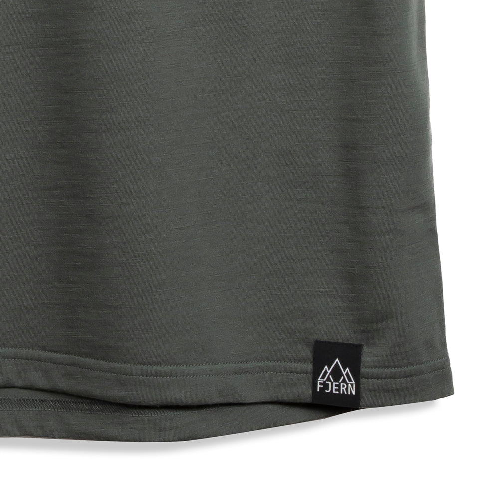 Mens Catch The Wild Merino Blend T-Shirt (Urban Chic/Lime)