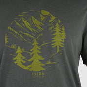 Mens Catch The Wild Merino Blend T-Shirt (Urban Chic/Lime)