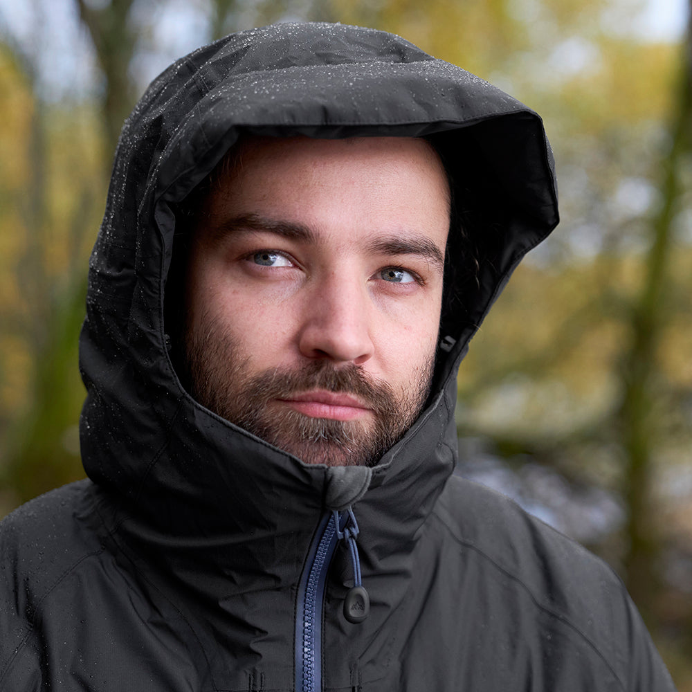 Fjern Mens Eldfjall Waterproof Down Jacket (Black/Storm)