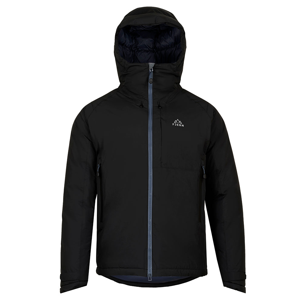 Fjern Mens Eldfjall Waterproof Down Jacket (Black/Storm)