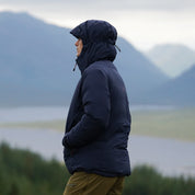 Fjern Mens Eldfjall Waterproof Down Jacket (Navy/Rust)