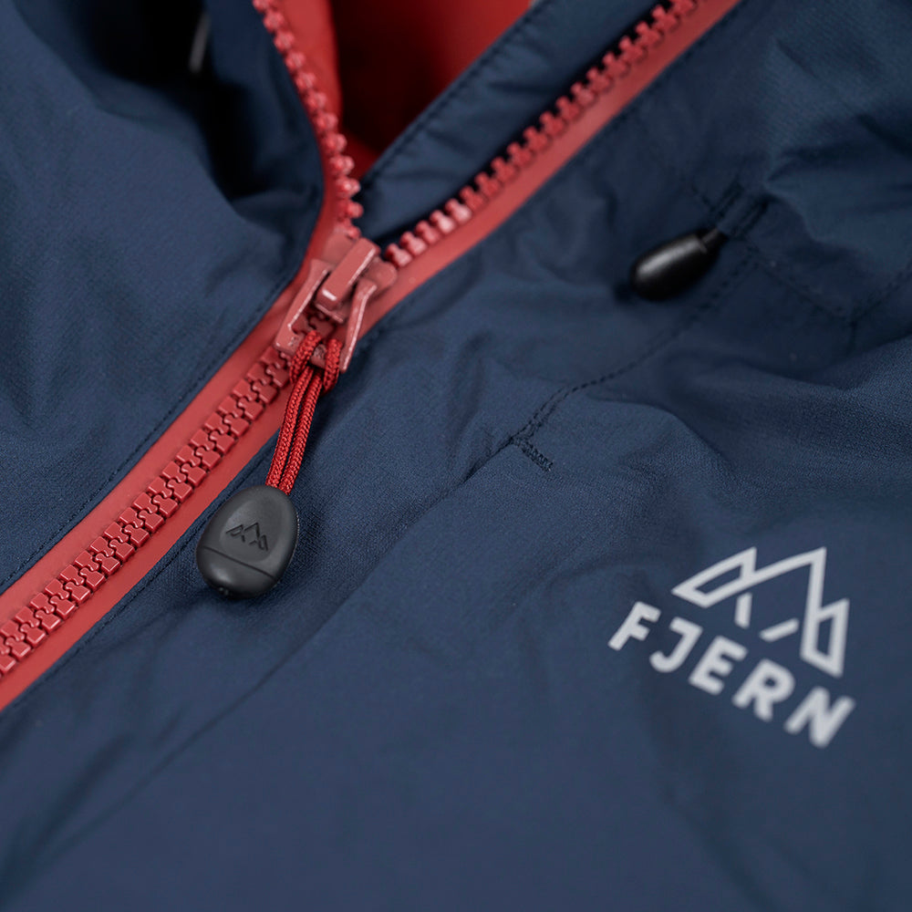 Fjern Mens Eldfjall Waterproof Down Jacket (Navy/Rust)