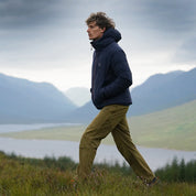 Fjern Mens Eldfjall Waterproof Down Jacket (Navy/Rust)