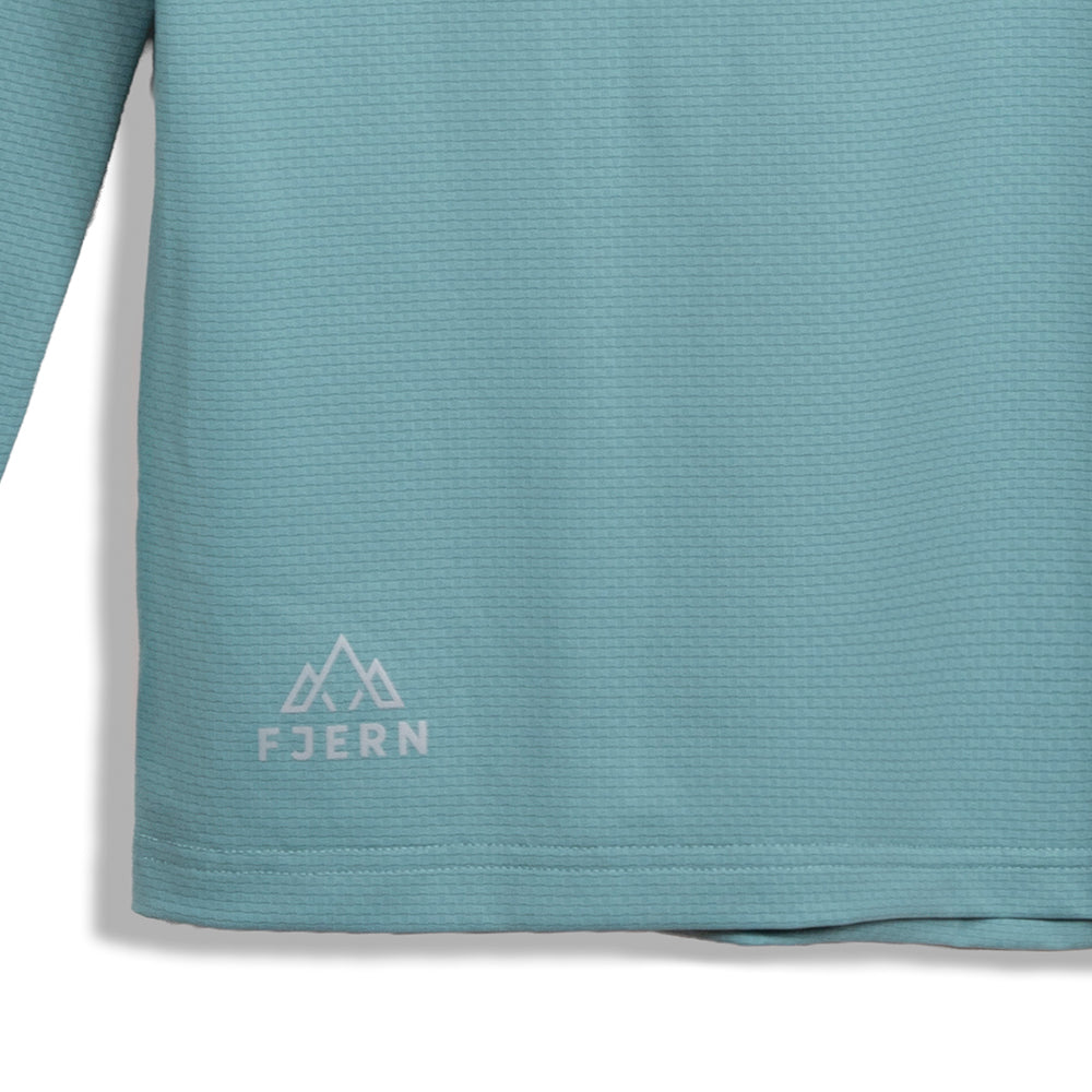 Mens Fjall LS Crew T-Shirt (Mineral Blue)