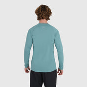 Mens Fjall LS Crew T-Shirt (Mineral Blue)