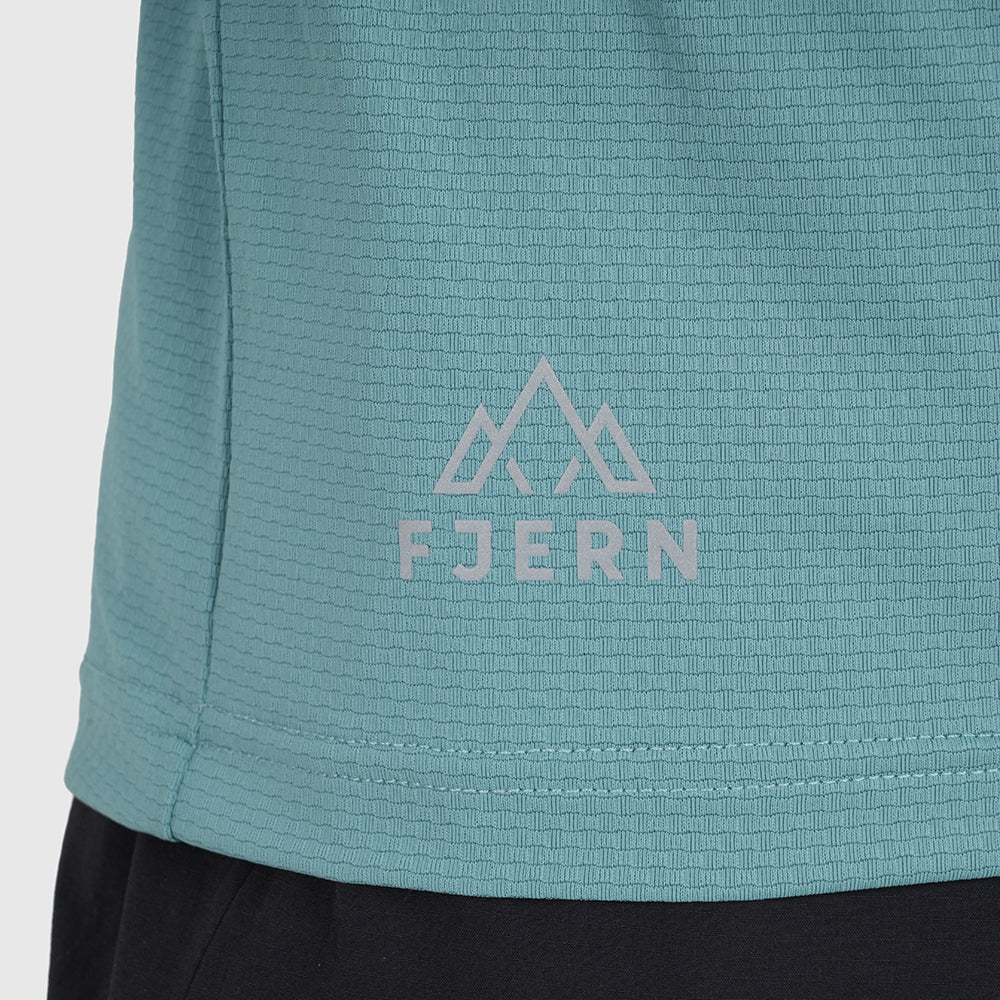 Mens Fjall LS Crew T-Shirt (Mineral Blue)
