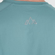 Mens Fjall LS Crew T-Shirt (Mineral Blue)