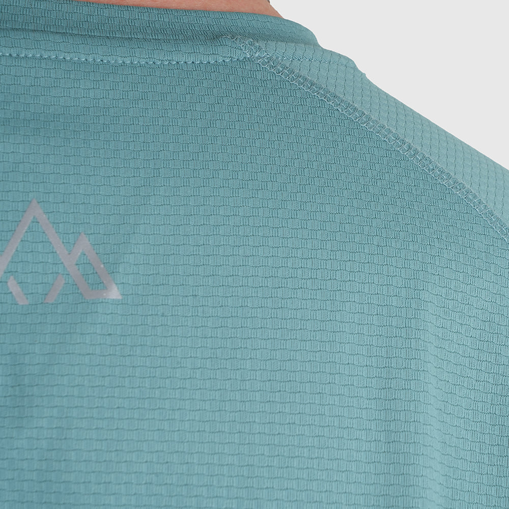 Mens Fjall LS Crew T-Shirt (Mineral Blue)