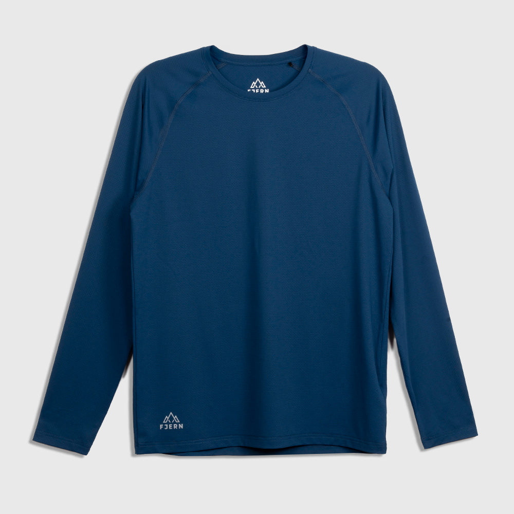 Mens Fjall LS Crew T-Shirt (Poseidon)