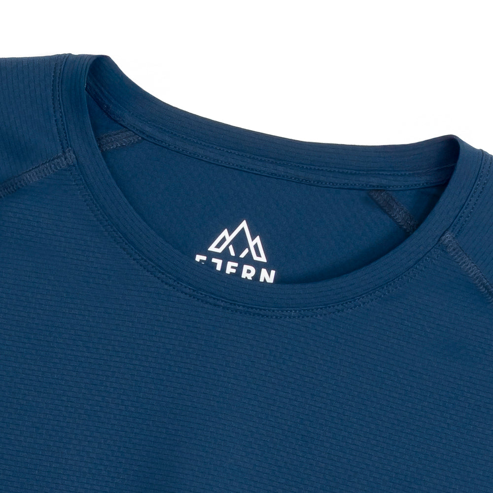 Mens Fjall LS Crew T-Shirt (Poseidon)