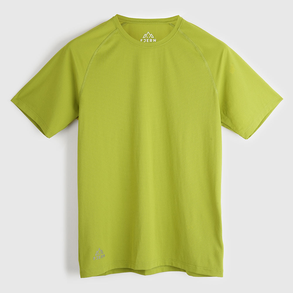 Mens Fjall Crew T-Shirt (Lime)