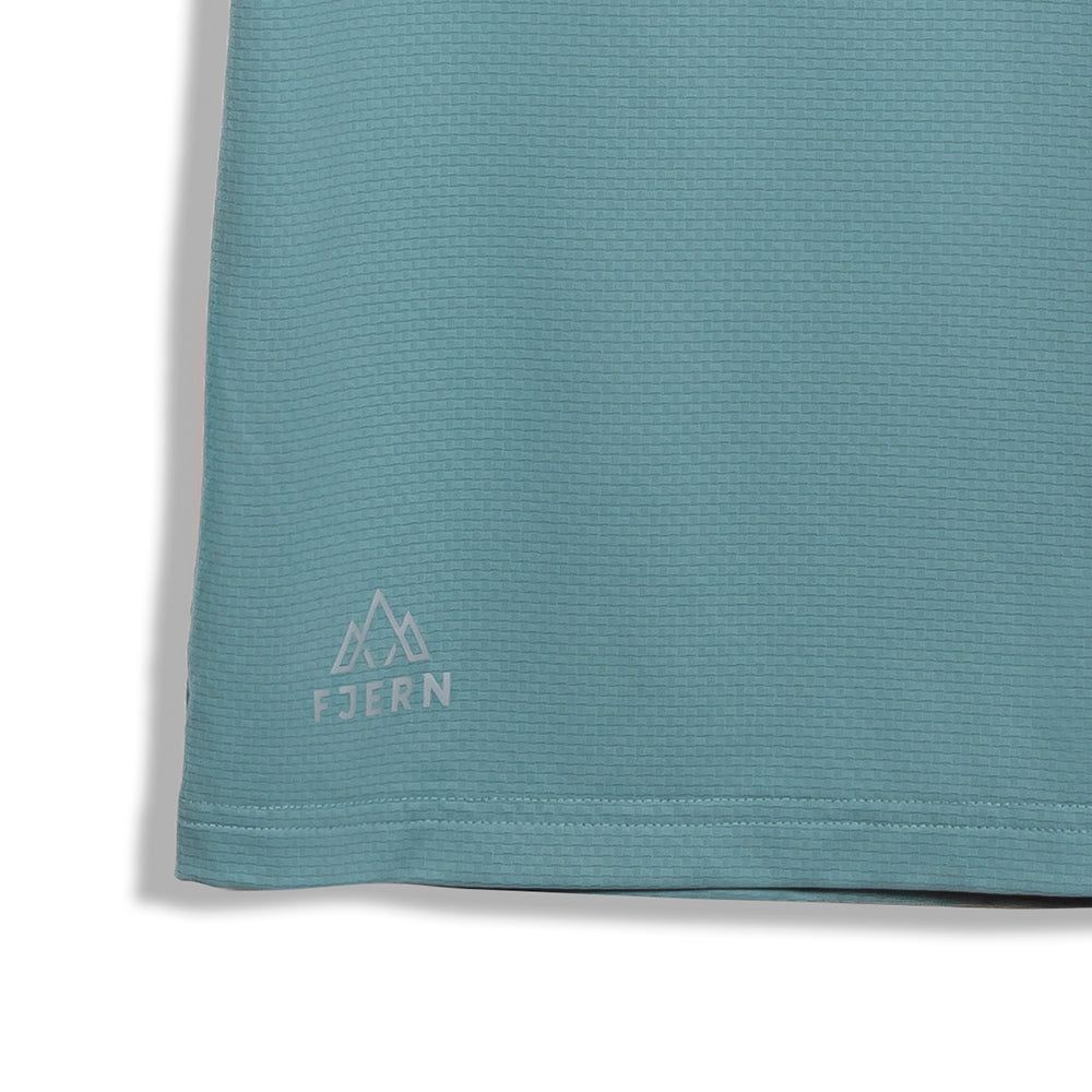 Mens Fjall Crew T-Shirt (Mineral Blue)