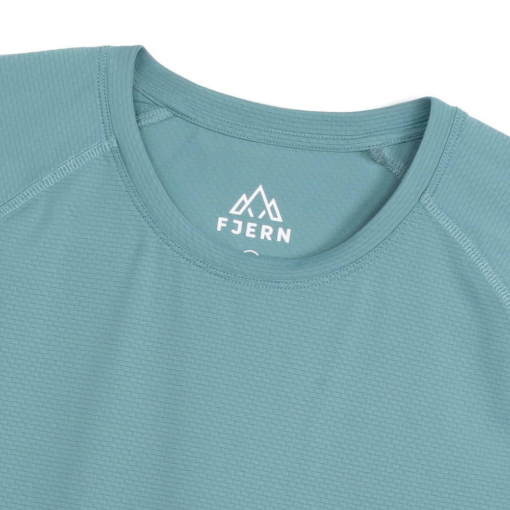 Mens Fjall Crew T-Shirt (Mineral Blue)