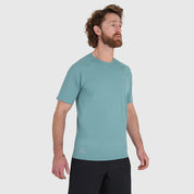Mens Fjall Crew T-Shirt (Mineral Blue)