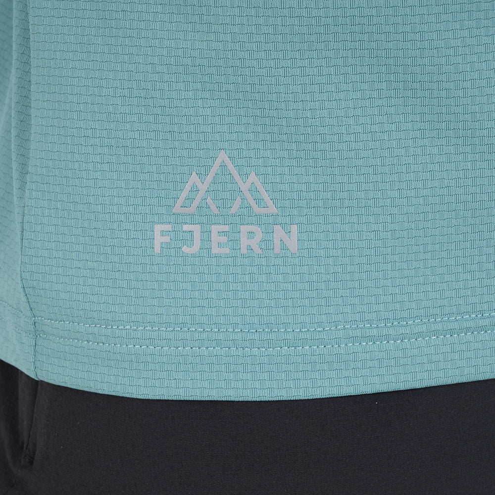 Mens Fjall Crew T-Shirt (Mineral Blue)