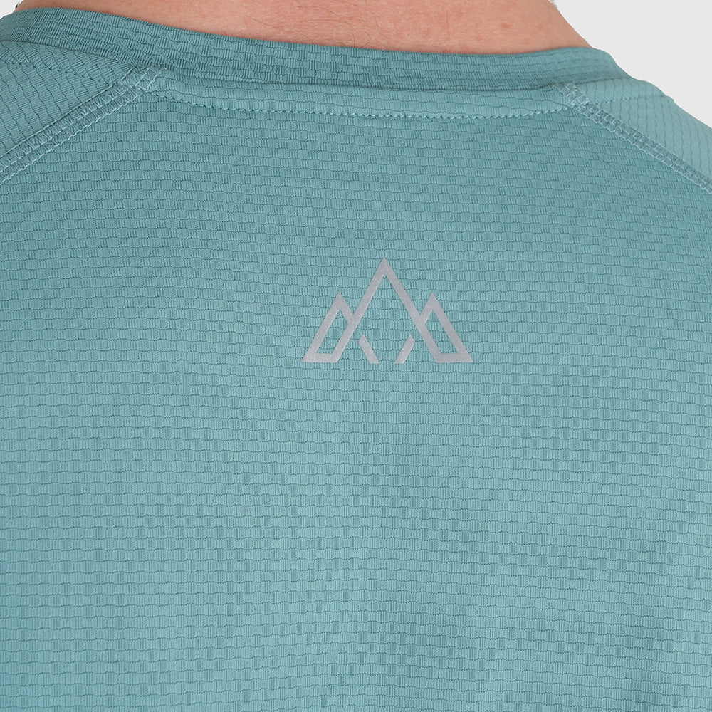 Mens Fjall Crew T-Shirt (Mineral Blue)