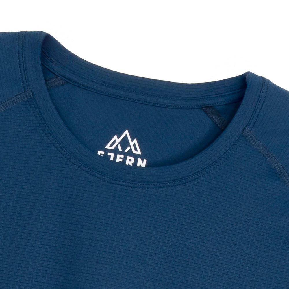 Mens Fjall Crew T-Shirt (Poseidon)
