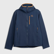 Mens Fjälltopp Tech Hooded Jacket (Navy/Mustard)