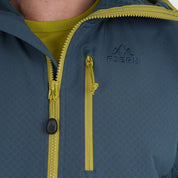 Mens Fjälltopp Tech Hooded Jacket (Orion Blue/Lime)