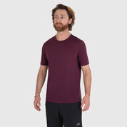 Mens Henge Merino Blend T-Shirt (Aubergine)