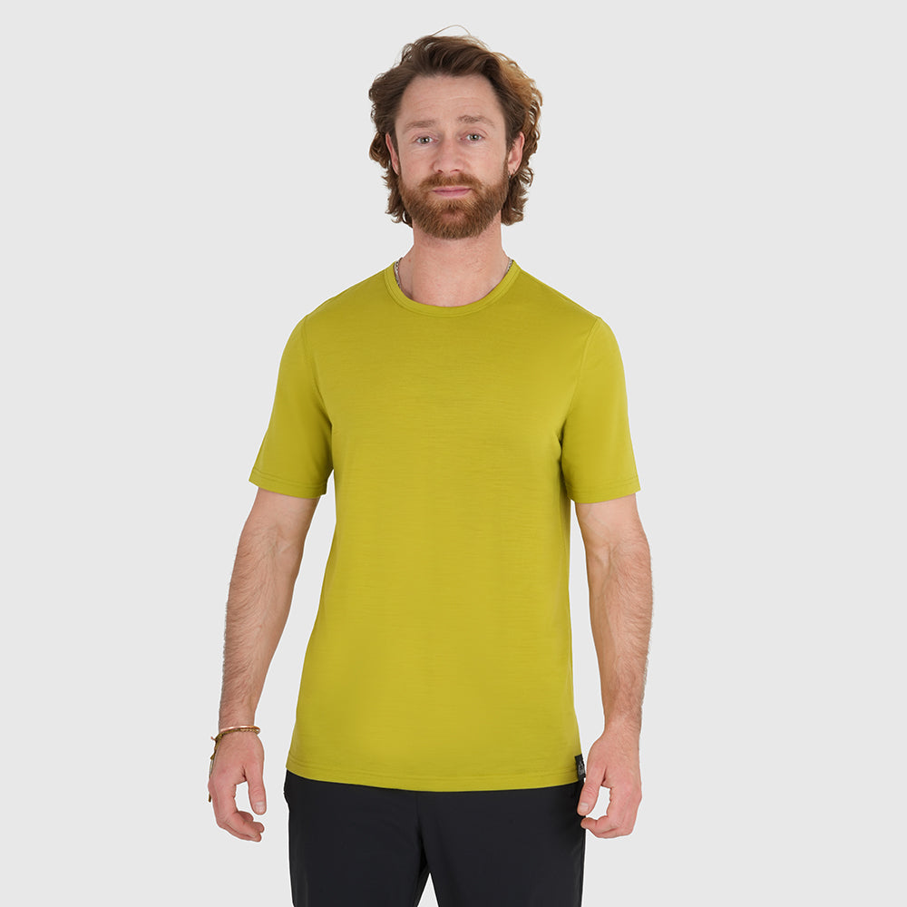 Mens Henge Merino Blend T-Shirt (Lime)