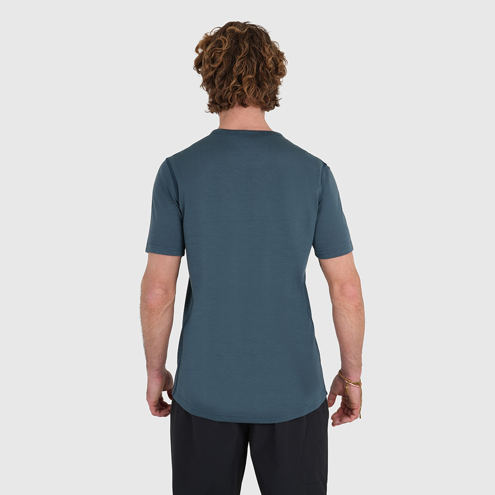 Mens Henge Merino Blend T-Shirt (Orion Blue)