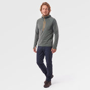 Mens Klifra Light Grid Fleece Hoodie (Urban Chic/Mustard) ✦AI