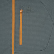 Mens Klifra Light Grid Fleece Hoodie (Urban Chic/Mustard)
