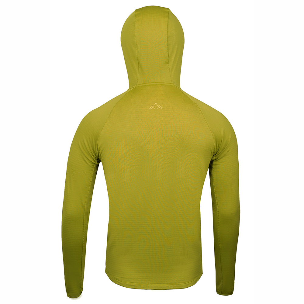 Fjern Mens Klifra Light Grid Fleece Pullover (Lime/Storm)